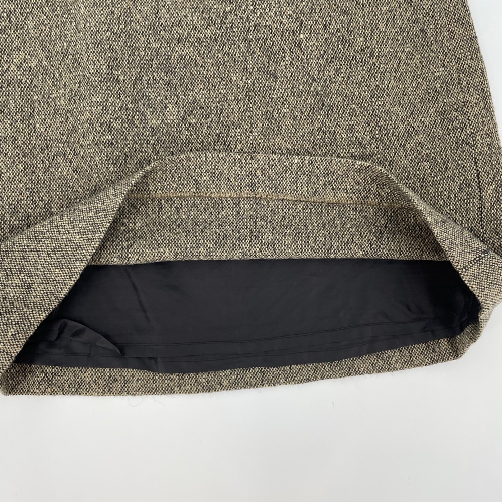 Polo Ralph Lauren Womens 2 Tweed Mini Skirt Brown Academia Preppy A Line - Picture 6 of 8